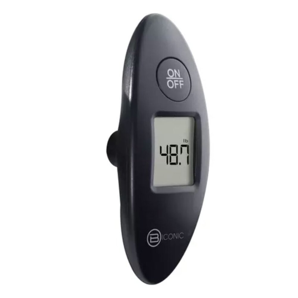 Biconic Digital Luggage Scale with sound indicator, up to 90 lbs, black